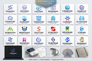 30 Premium Mega Logo Bundle, a Branding & Logo Template by Design_Planet