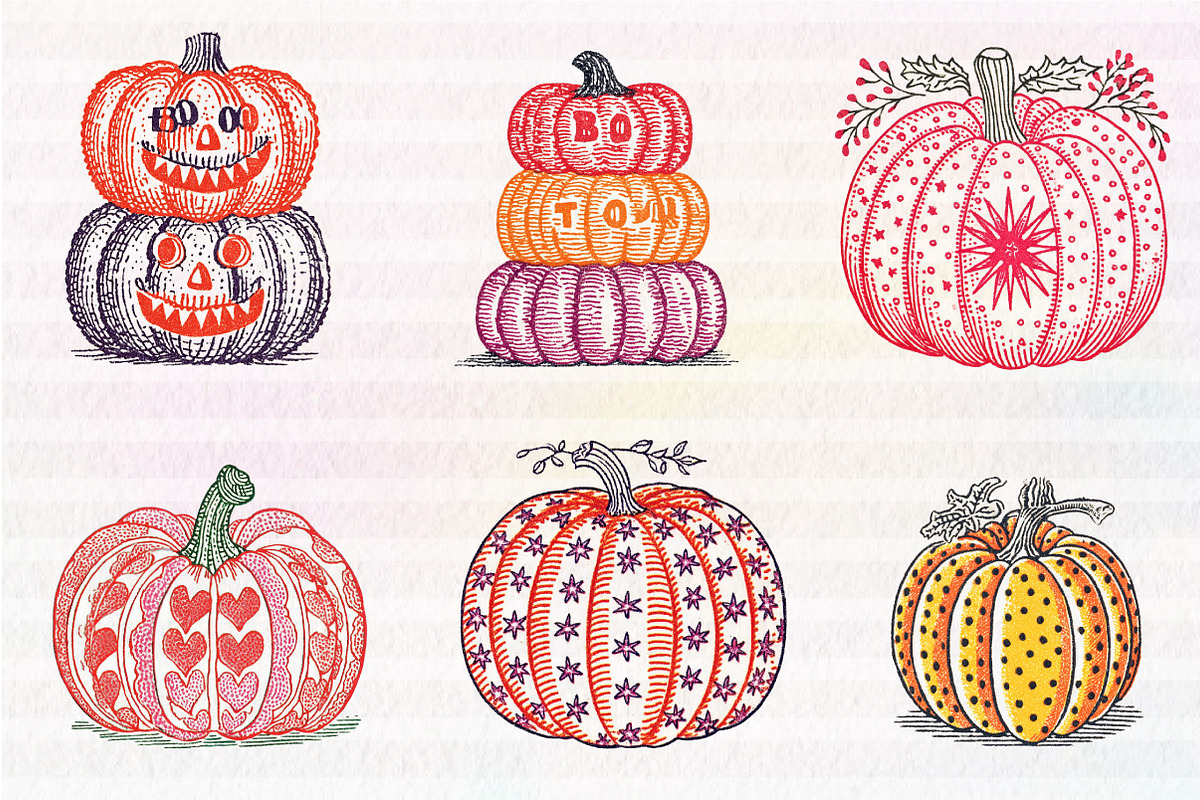 Pumpkin Hand-drawn Fall, an Illustration by CreationArt (Photo 2 of 4)