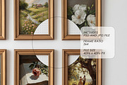 Rustic Frame Mockup Set of 6, a Household Mockup by isjakimockups (Thumbnail 3 of 6)
