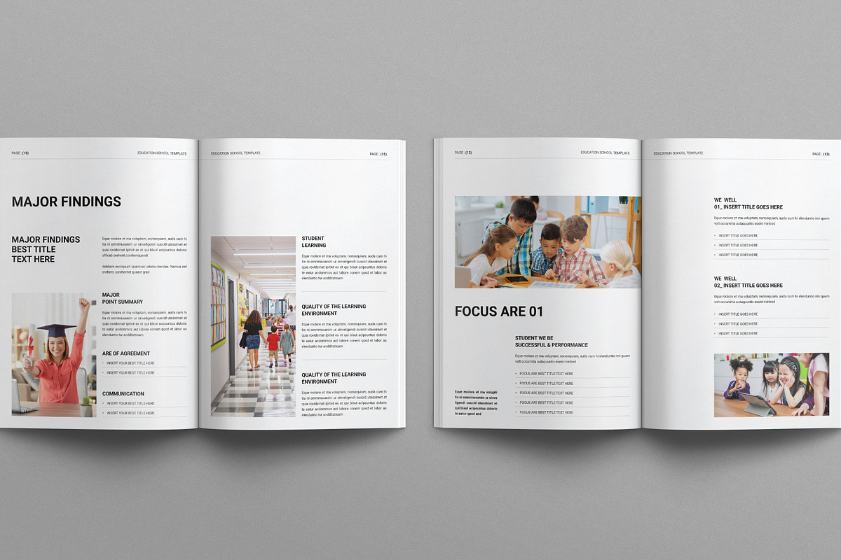 Education School Plan Template, a Brochure Template by E-Type (Photo 5 of 7)