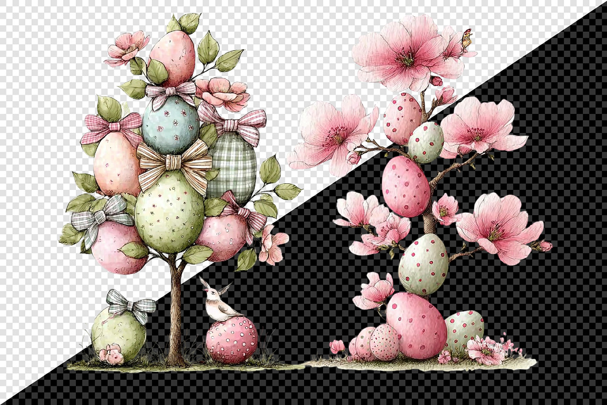Whimsical Easter Tree Png Clipart, an Illustration by Creative Art (Photo 3 of 8)