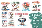 Summer Goose PNG Sublimation Bundle, an Object Graphic by GlitterCraft (Thumbnail 1 of 28)