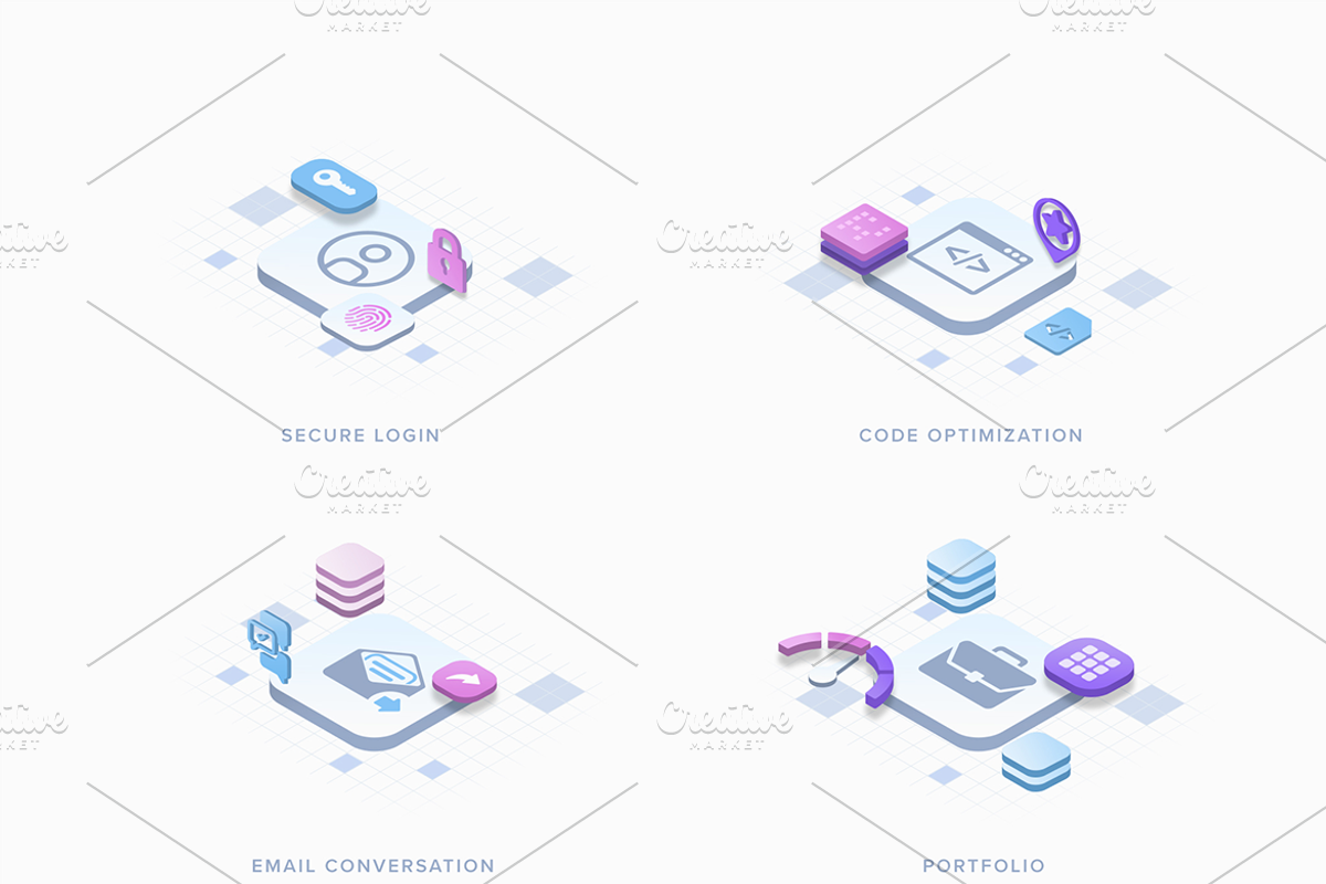 Isometric Icons, an Icon by KL-Webmedia (Photo 2 of 3)