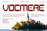 Vocmere – Modern Display Font, a Handwritten Font by overlaytemplates (Thumbnail 1 of 5)