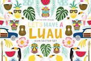 Tropical Luau Digital Illustrations, an Icon by On the Mark Designs (Thumbnail 1 of 7)