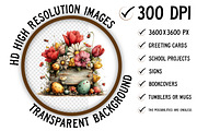 Farmhouse Easter Decor Clipart, an Illustration by Craft Nest (Thumbnail 2 of 11)
