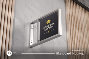 Sign Board Mockup
