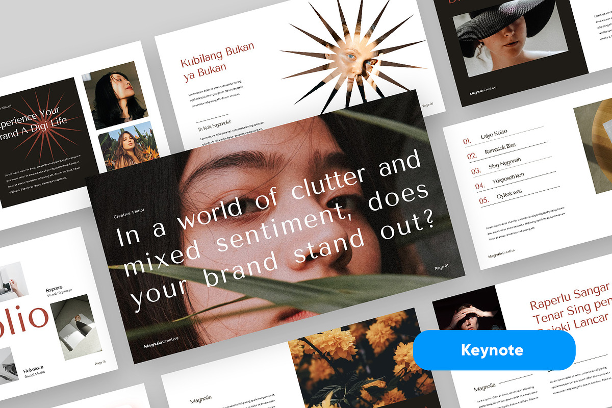 Magnolia - Keynote Template, a Presentation Template by rgbryand (Photo 1 of 9)