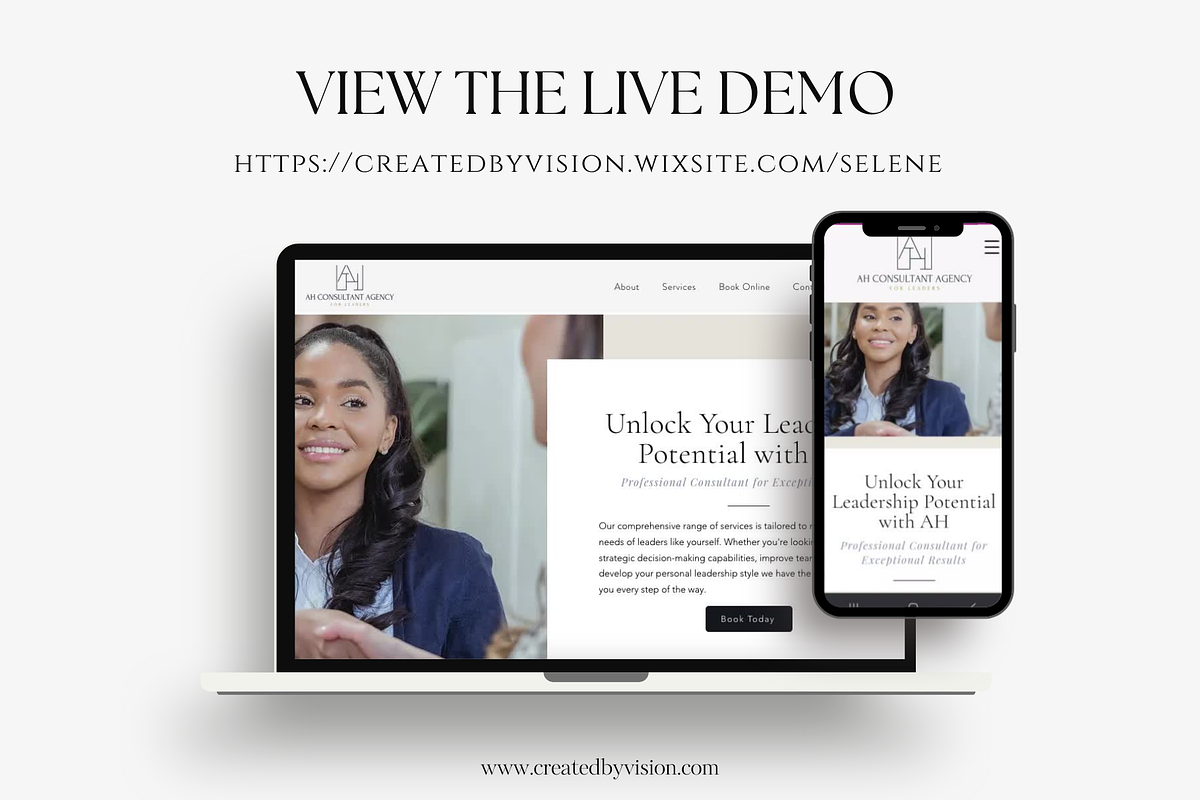 WIX Website Template for Coaches, a Wix Template by CreatedbyVision LLC (Photo 2 of 10)