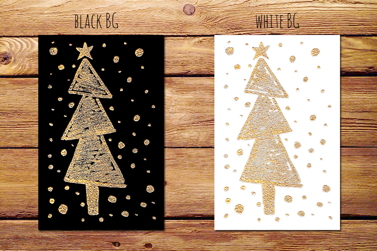 Gold Christmas., a Decorative Illustration by redstudio (Photo 7 of 10)