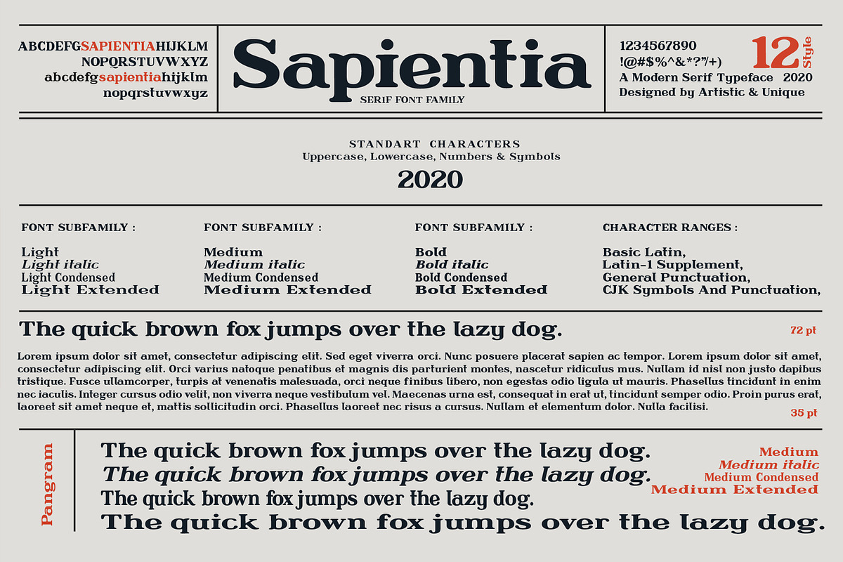Sapientia - Serif Font Family, a Serif Font by Artistic & Unique (Photo 4 of 12)