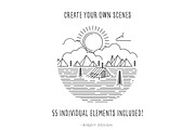 Rustic Monoline Icons and Designs, an Outline Icon by BirDIY Design (Thumbnail 2 of 10)