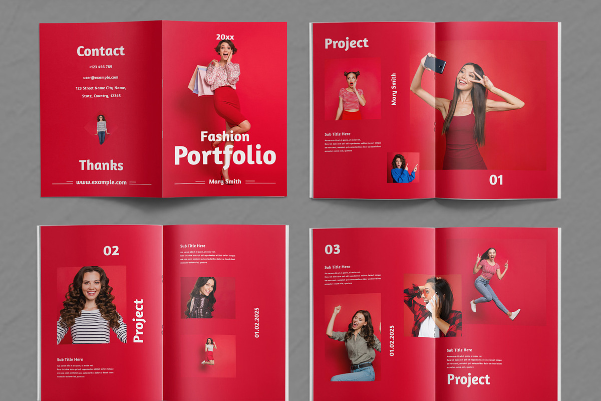 Fashion Portfolio Layout, a Magazine Template by ContestDesign (Photo 2 of 3)