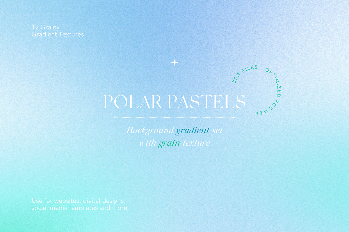 Cold Pastel Gradient Background Set, a Texture Graphic by TheCoastlineStudio (Photo 1 of 9)