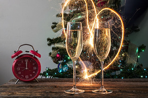 New year celebration with champagne,, a Holiday Photo by 1miromiro