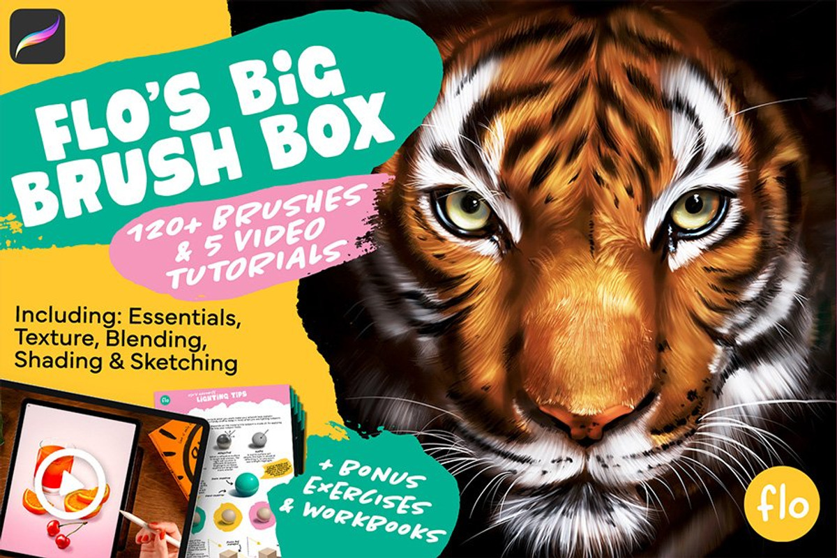 Texture Brushes For Procreate, a Brush Add-On by ArtwithFlo (Photo 7 of 10)