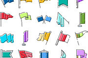 Collection of waving flags and, an Object Graphic by pikepicture (Thumbnail 3 of 3)