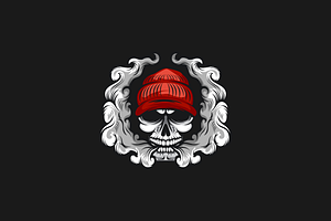 Vector Skull Vape Logo Design, a Branding & Logo Template by Jhon.aburame