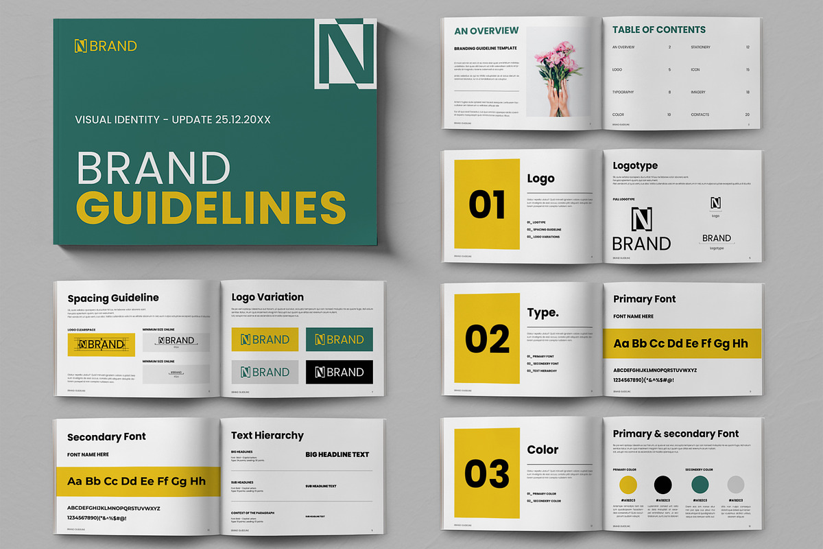 Brand Guideline Layout, a Brochure Template by ContestDesign (Photo 1 of 3)