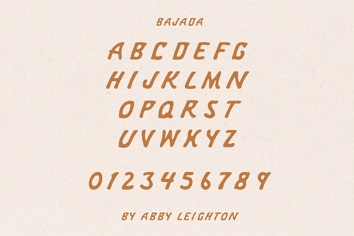 BAJADA by Abby Leighton, a Font by Abby Leighton Studio (Photo 2 of 4)