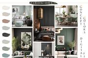 SW Iron Ore 7069 Home Paint Palette, a Presentation Template by CONCEPT COLORS (Thumbnail 3 of 8)