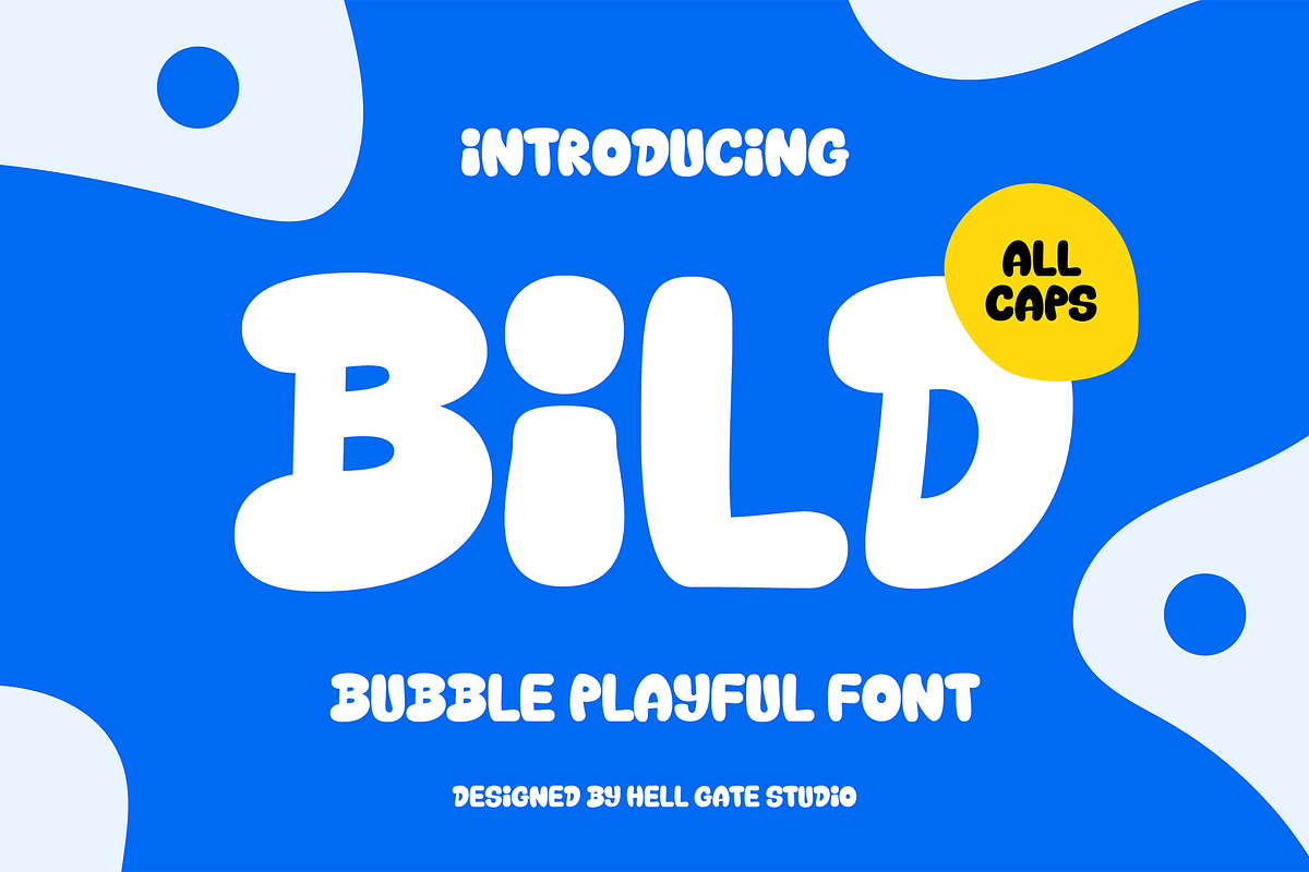 Bild Bubble Playful Font, a Symbol Font by GRVS Studio (Photo 1 of 6)