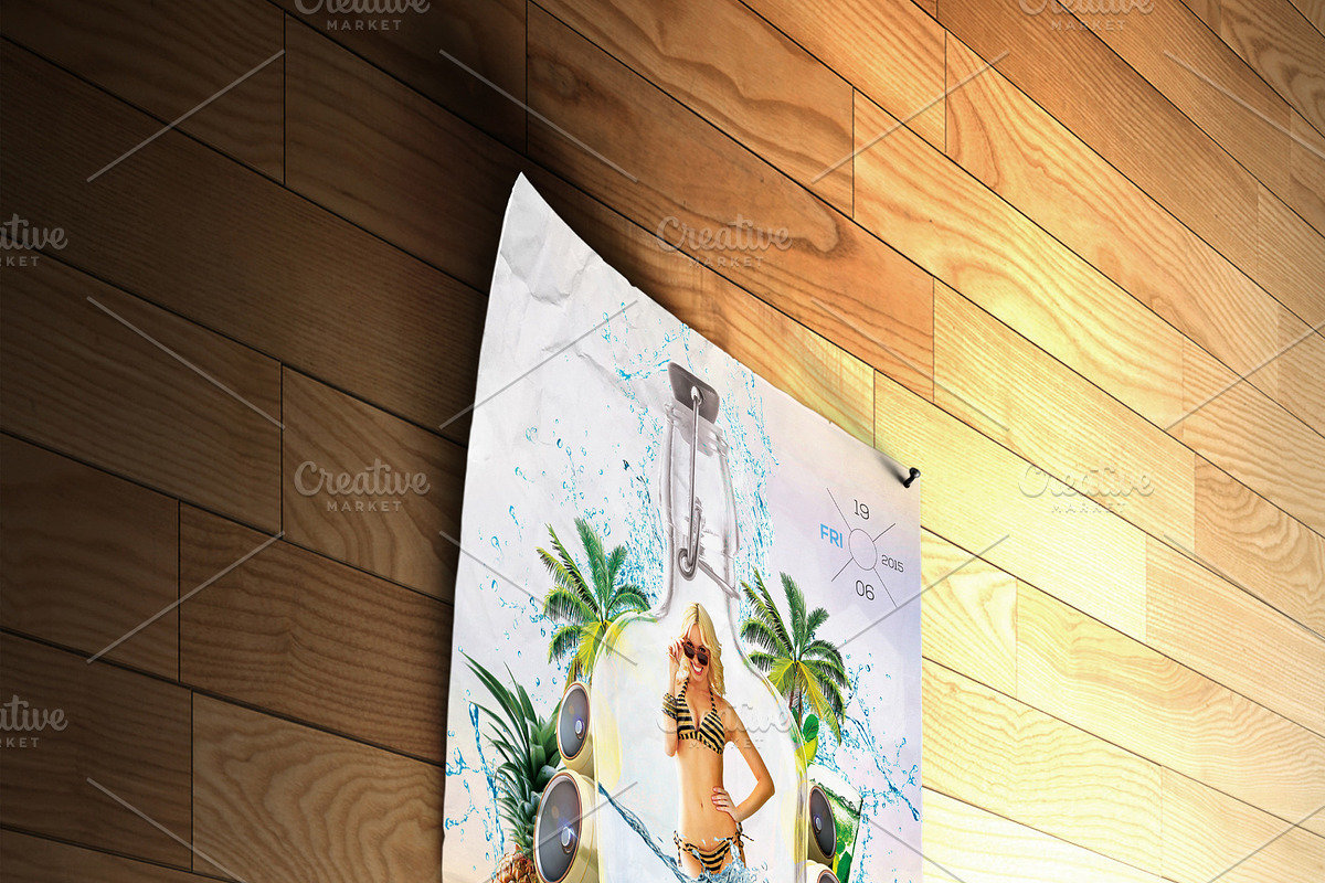 A4 Flyer & Poster Mock-up, a Print Template by CREATIVE DUDE (Photo 4 of 7)