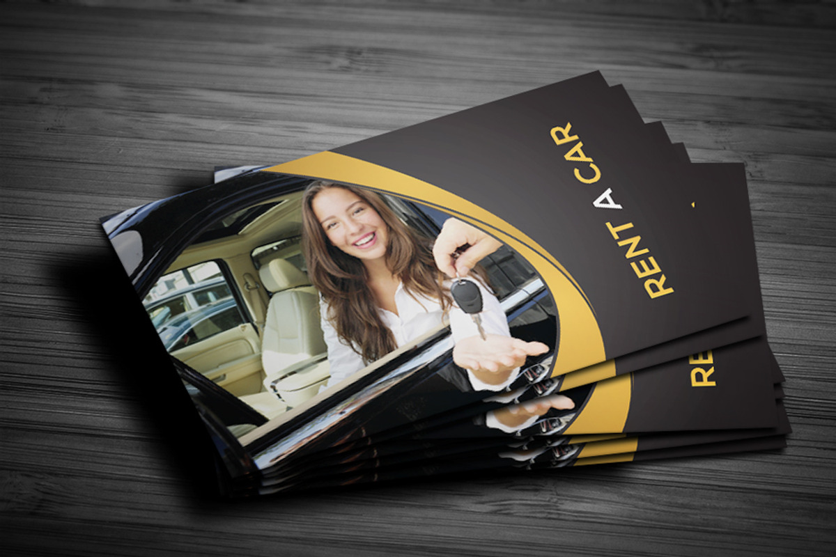 Rent A Car Business Card, a Business Card Template by RQ Designs (Photo 7 of 8)