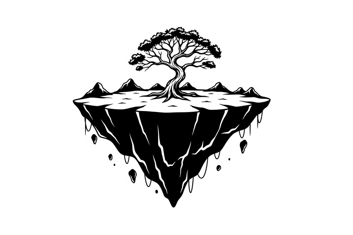 50 Floating Island Bonsai Vector Bun, an Illustration by Designs_River (Photo 42 of 51)