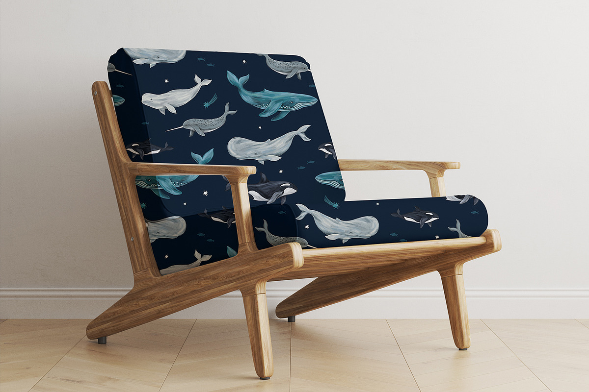 Whale pattern, a Pattern Graphic by 13 RAPPORTS I Lena Nesmi (Photo 8 of 8)