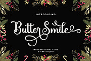 Butter Smile, a Script Font by Nurul_kamal (Thumbnail 1 of 7)