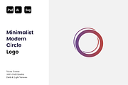 Minimalist Modern Circle Logo, a Branding & Logo Template by Luxury Logos (Thumbnail 1 of 4)