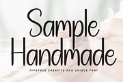 Sample Handmade | Script Font, a Handwritten Font by Scratchones (Thumbnail 1 of 8)