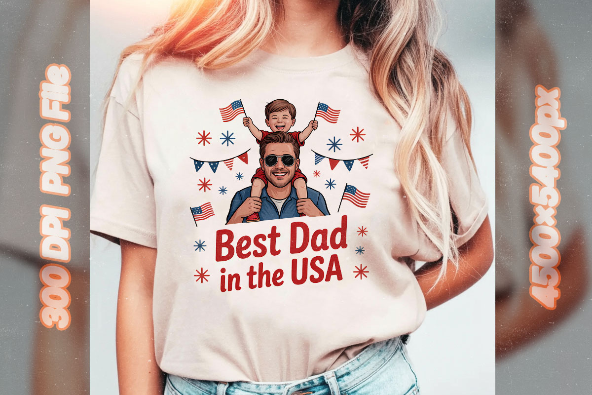 4th of July Father’s Day PNG Bundle, an Object Graphic by GlitterCraft (Photo 51 of 61)