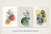 Minimal Abstract Botanical Wall Art, a Poster Template by Pixeness Studio (Thumbnail 2 of 2)