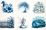 Blue Fairy Clipart, an Illustration by DreamCafeArt (Thumbnail 4 of 6)