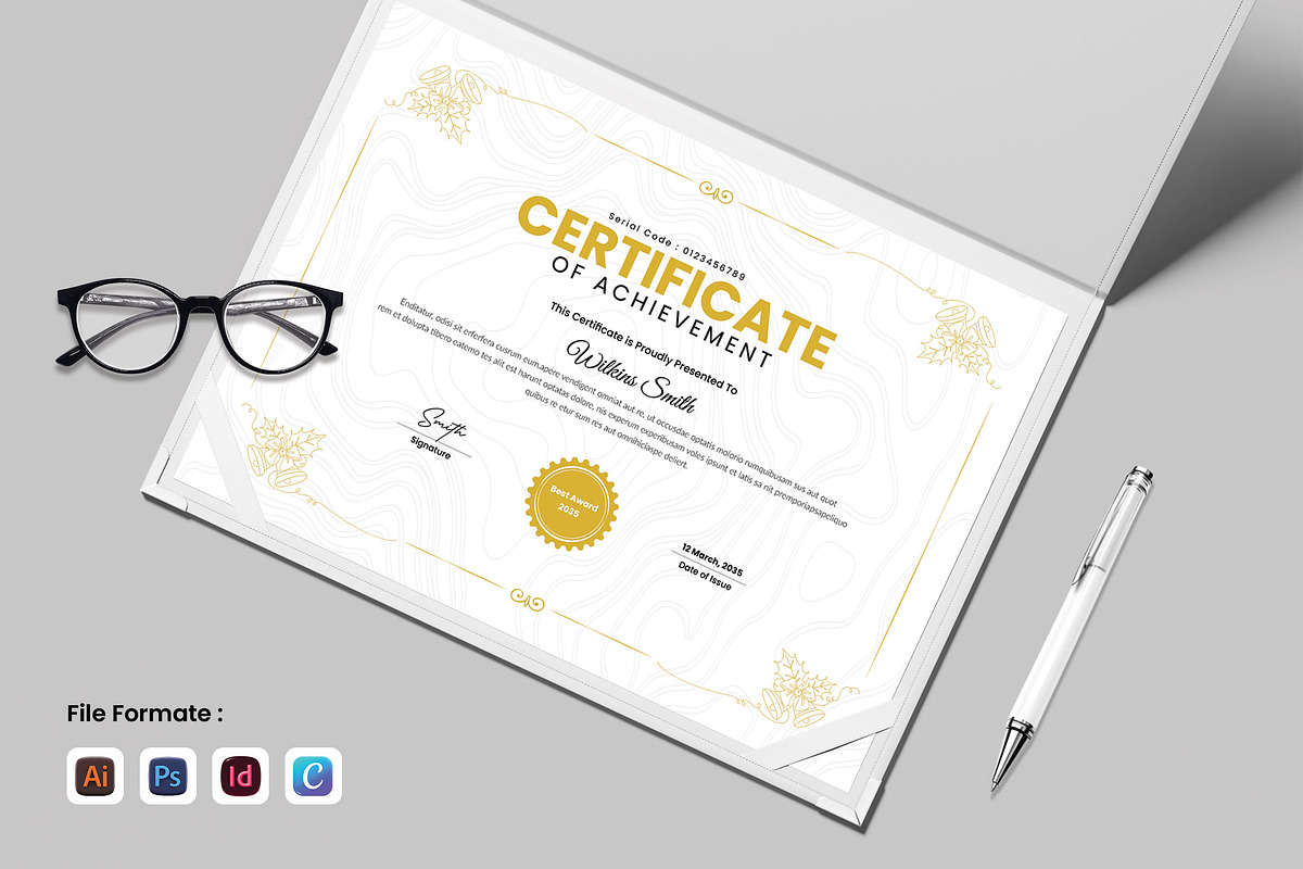 Certificate Template, a Stationery Template by Spark_Creative (Photo 1 of 3)
