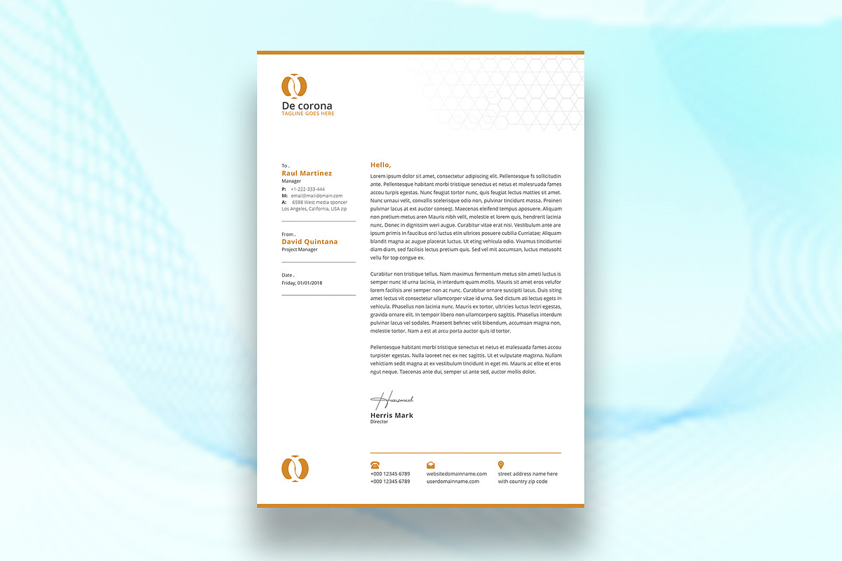 Canva Letterhead and Invoice Bundle, a Stationery Template by DesignDevisers (Photo 3 of 14)