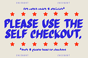 Checkout, a Handwritten Font by Headquarters (Thumbnail 5 of 10)