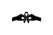 Cancer Awareness Black Ribbon Icon, a Healthcare Illustration by Designer_Momina (Thumbnail 13 of 16)