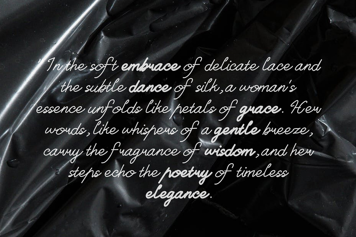WooSeong - a Script Handwritten Font, a Handwritten Font by BeadyLab (Photo 7 of 9)