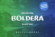 Boldera brush font, a Blackletter Font by George Bourle (Thumbnail 1 of 8)