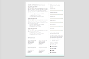 Resume Template + Cover Letter WORD, a Resume Template by PAPPERMINT RESUME STUDIO (Thumbnail 2 of 4)