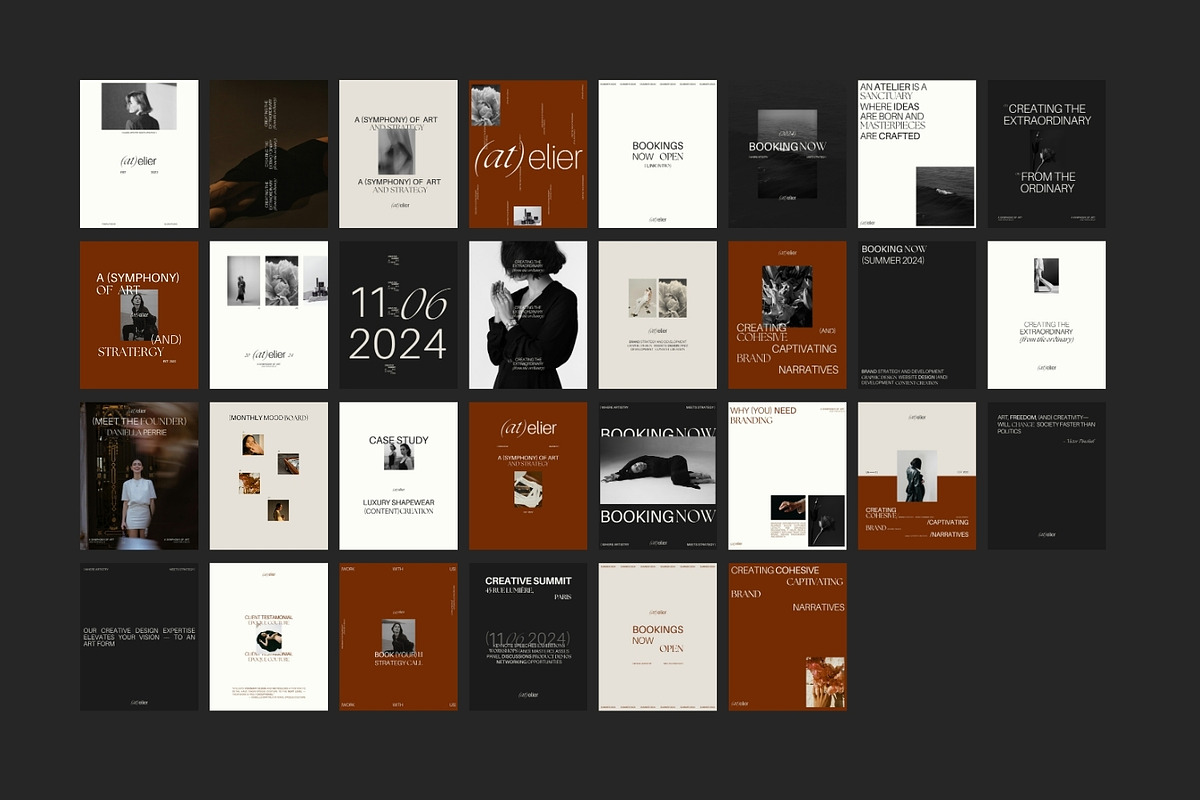 Canva Social Media Kit | Atelier, a Social Media Template by GLDN Studio (Photo 2 of 14)