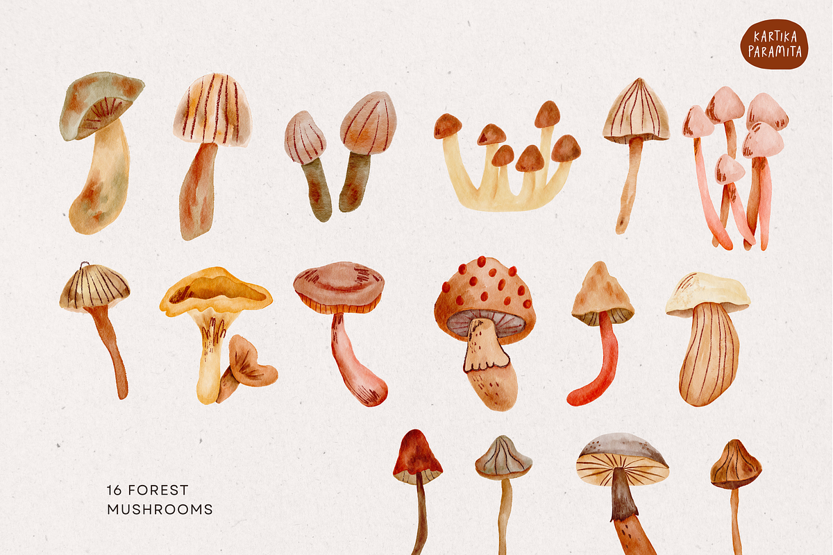 Hand Drawn Autumn Floral and Food, an Animal Illustration by Kartika Prints (Photo 8 of 13)