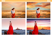 55 sunset sunrise Sky Overlays, a Layer Style Add-On by OverlayBox (Thumbnail 3 of 5)