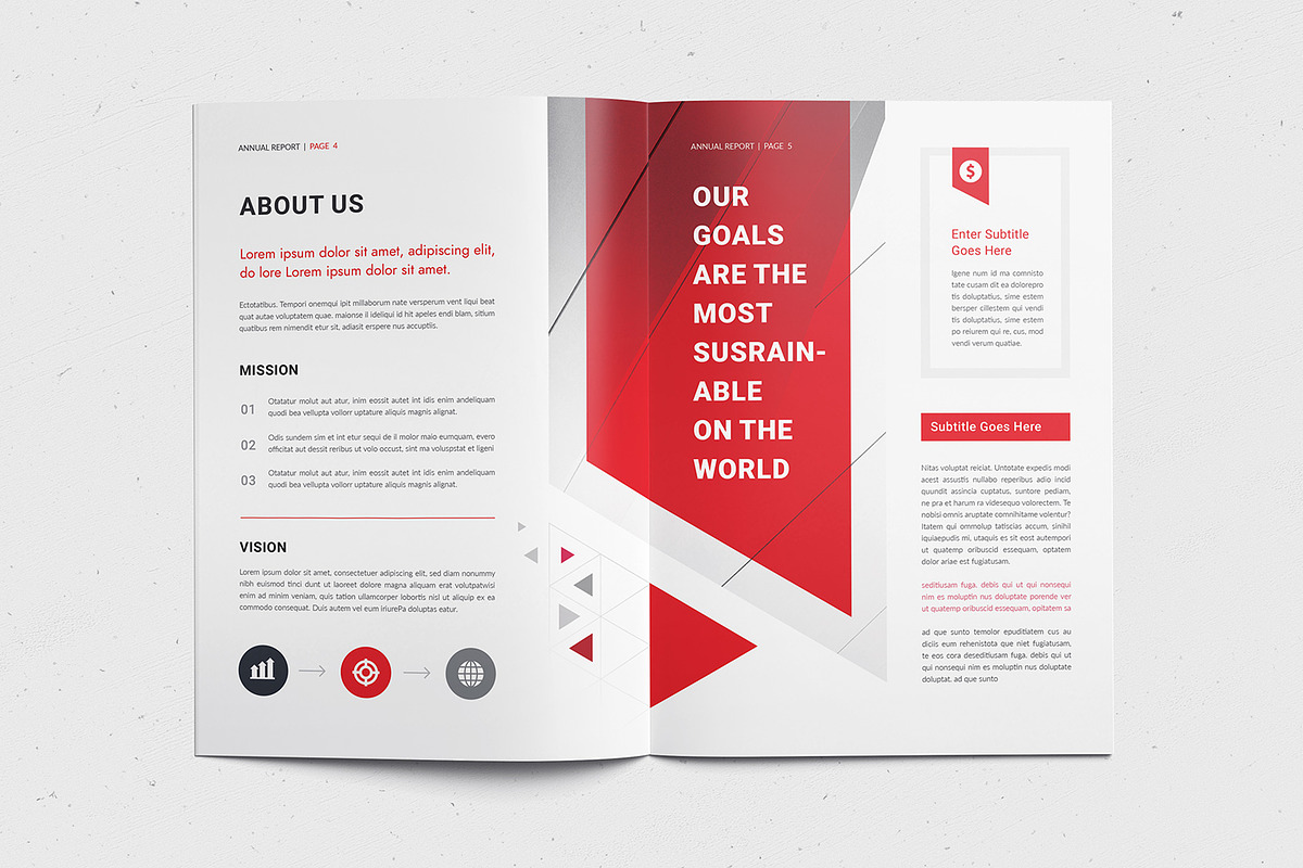 The Annual Report | InDesign & Ms Wo, a Brochure Template by Creativity-Design (Photo 3 of 12)