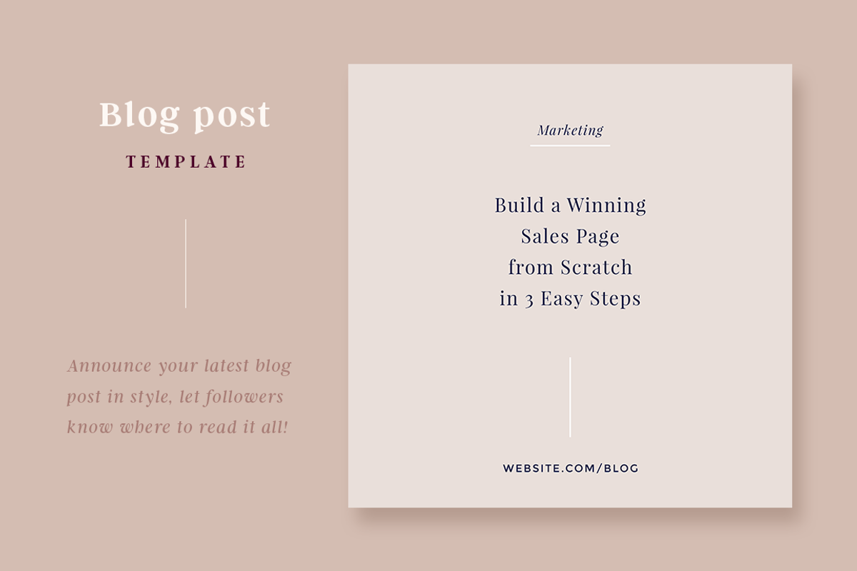 Hepburn Instagram Post Templates, a Social Media Template by Head of House (Photo 10 of 12)