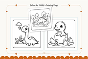 Dinosaur Coloring Pages for Kids, an Animal Illustration by Ink Gallery (Thumbnail 3 of 6)