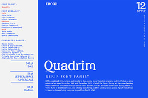 Quadrim - Serif Font Family